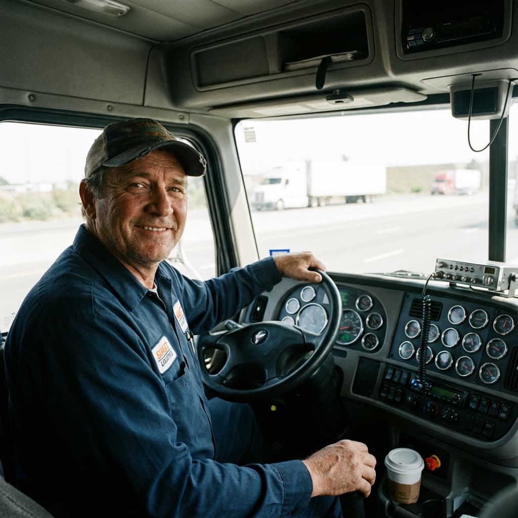 Person som arbetar som Lastbilschaufför